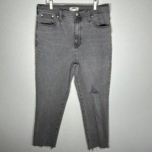 Madewell The Perfect Vintage Jean in Cosner Wash: Knee-Rip Edition size 32